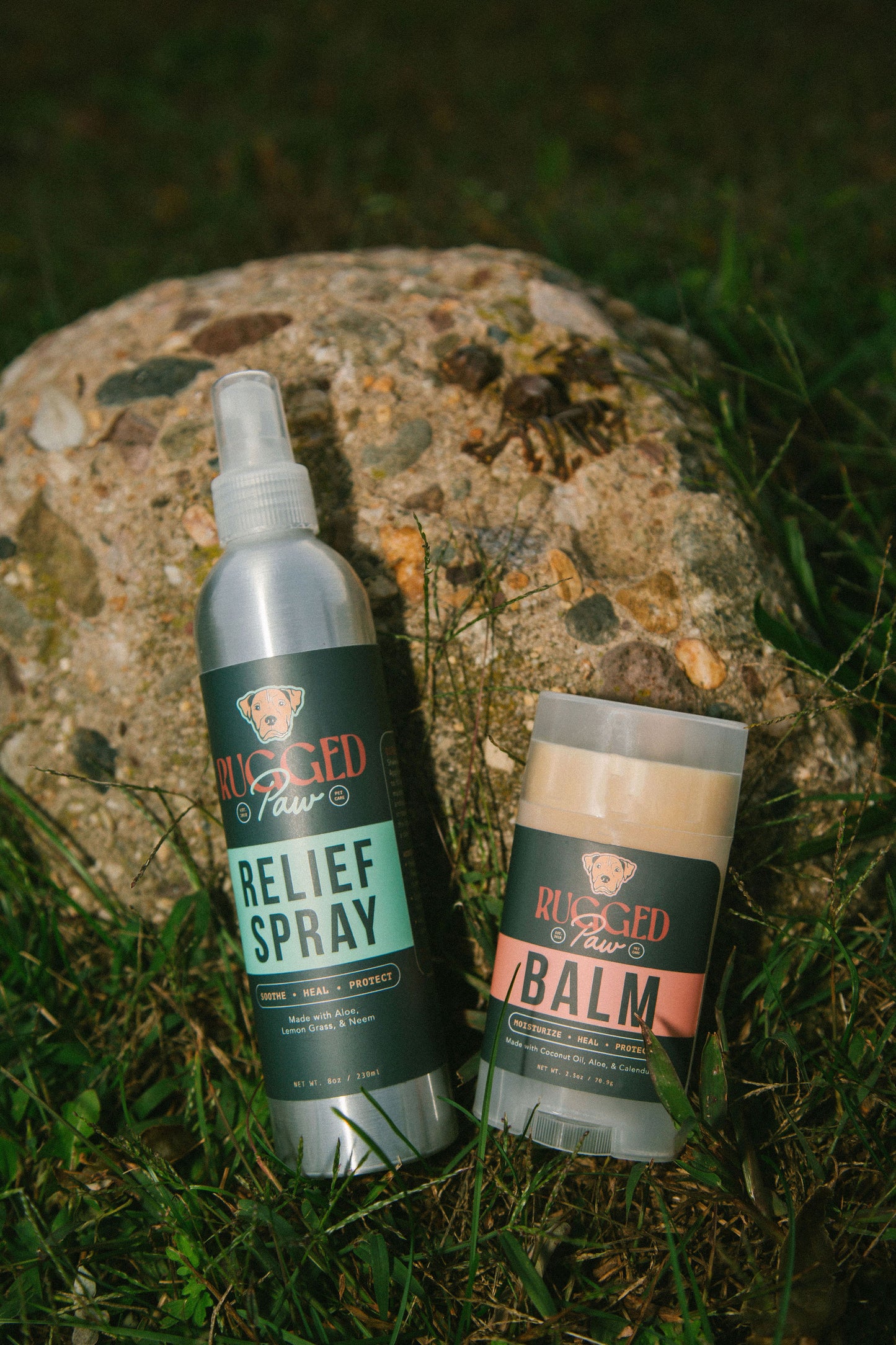 All Natural Relief Spray & Paw/Body Balm | Rugged Paw